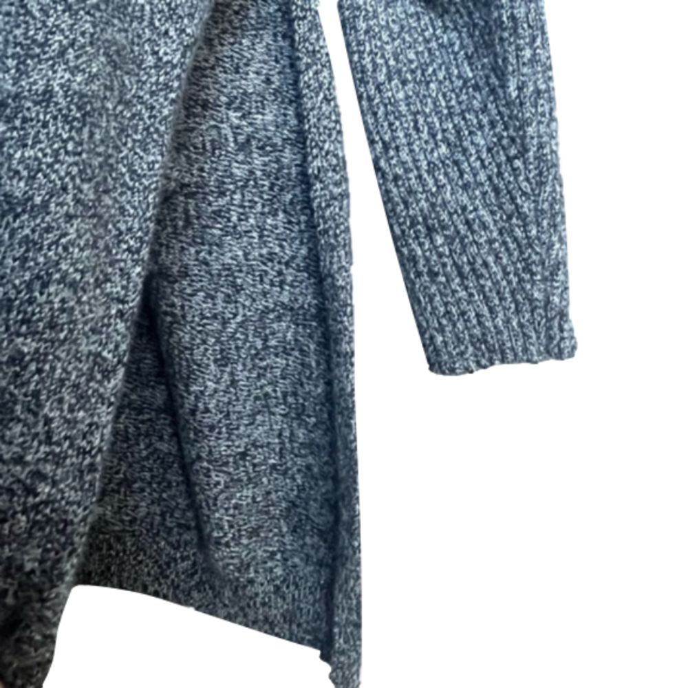 Aritzia Babaton Baylor Sweater Minimalist Oversized V-Neck Wool Linen S/M Gray - Picture 8 of 11